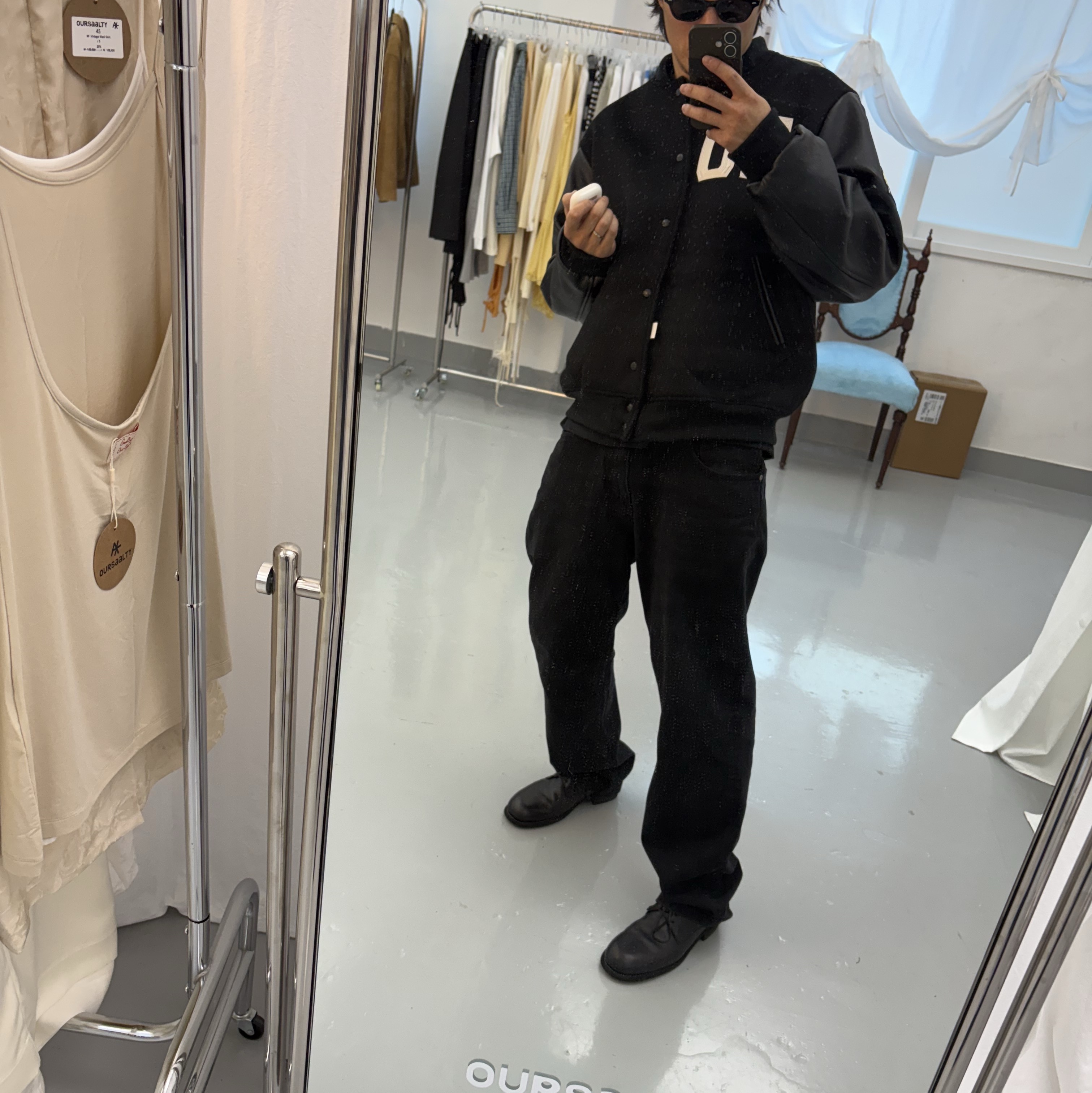 Guidi 992X Horse Full Grain Leather Derby Black 착용 스타일 - 2
