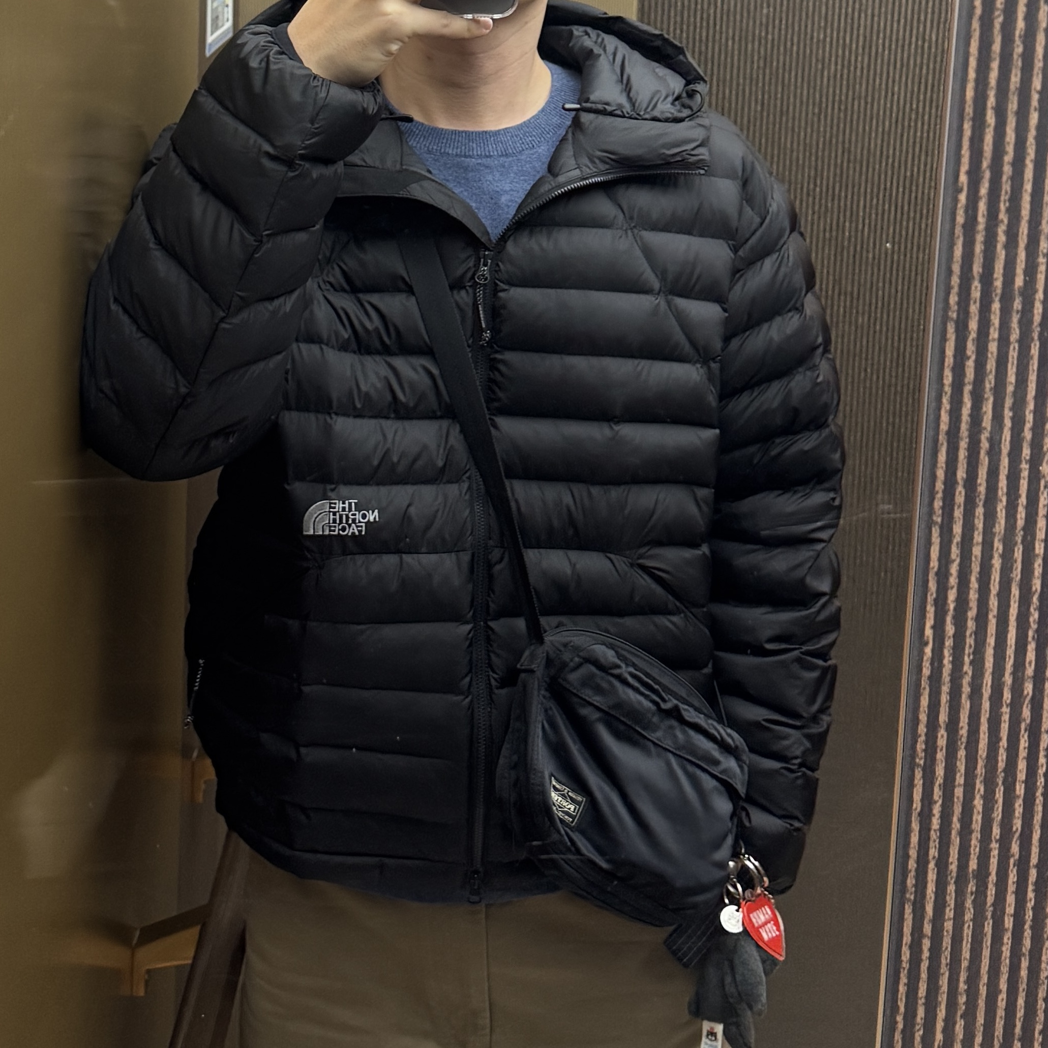 The North Face Ventus On Jacket Black, Supreme Ripstop Keychain Black - 24SS 착용 스타일