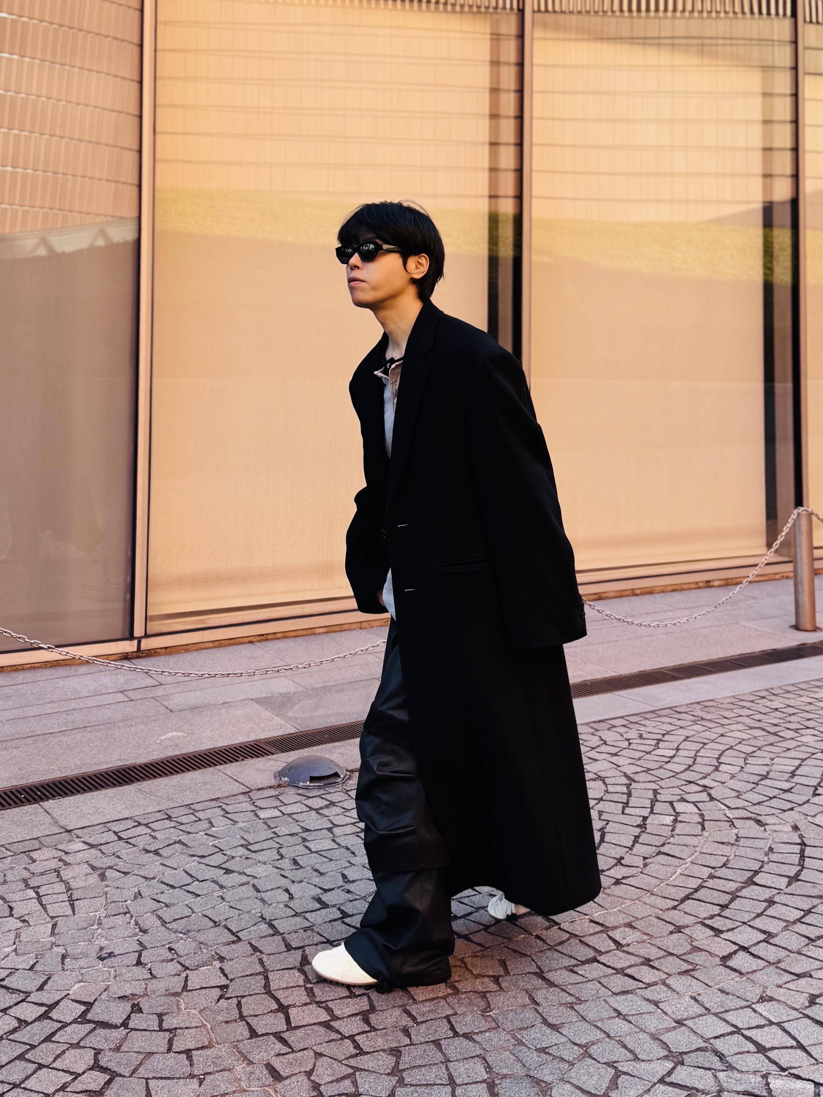 Nike x Jacquemus Moon Shoe SP Alabaster Off Noir, farfromwhat far layered work pants_black 착용 스타일 - 2