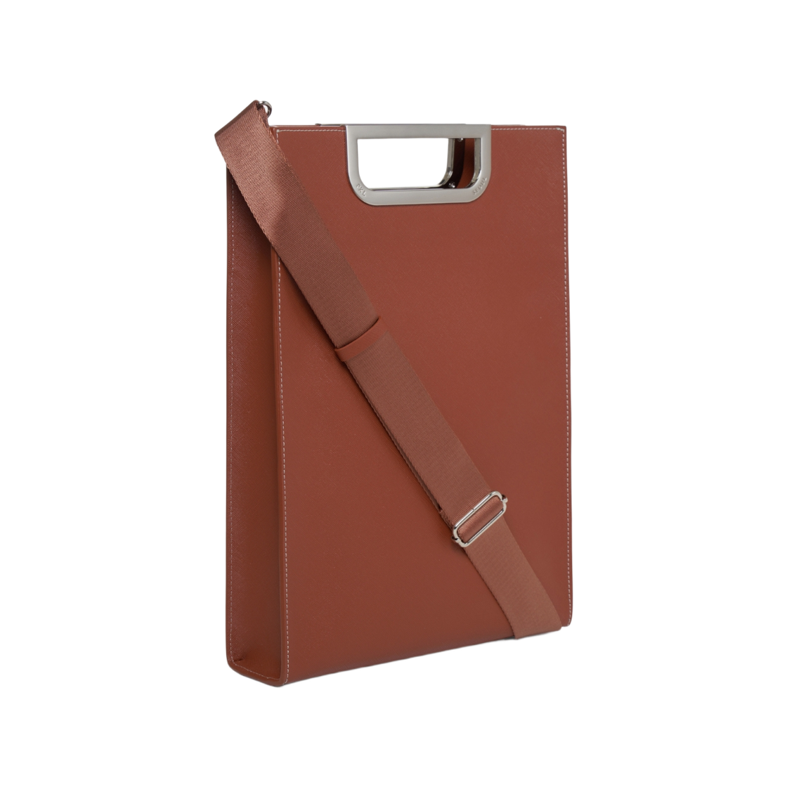 프록시엘 메탈그립 슬림 브리프케이스 브라운/실버(PROXY.L Metalgrip Slim Briefcase Brown/Silver)