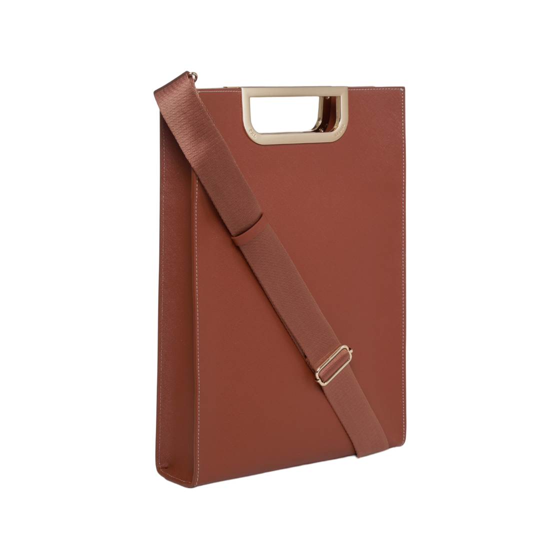 프록시엘 메탈그립 슬림 브리프케이스 브라운/골드(PROXY.L Metalgrip Slim Briefcase Brown/Gold) - 1