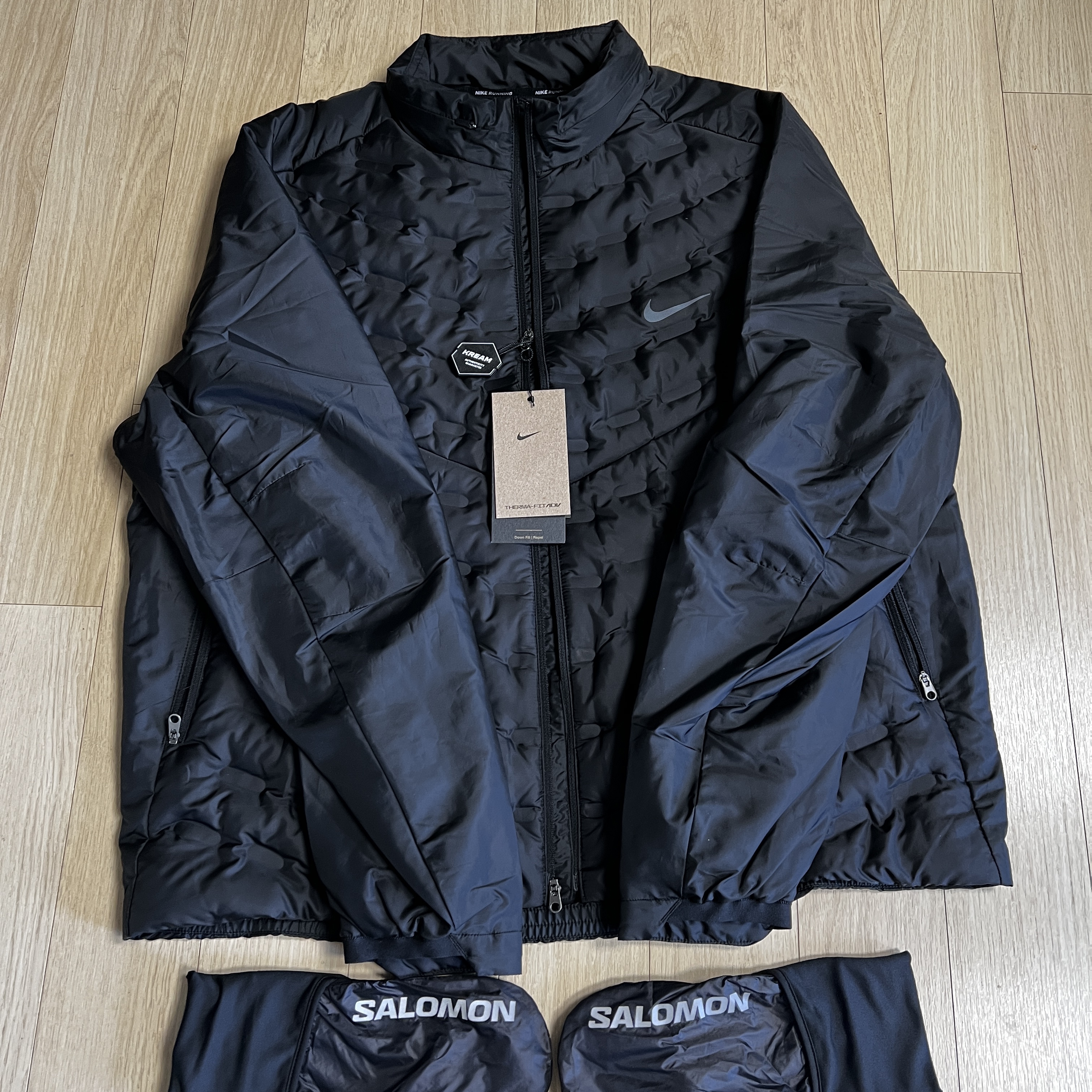 Nike Therma-Fit ADV Aeroloft Repel Down Running Jacket Black - Asia 착용 스타일
