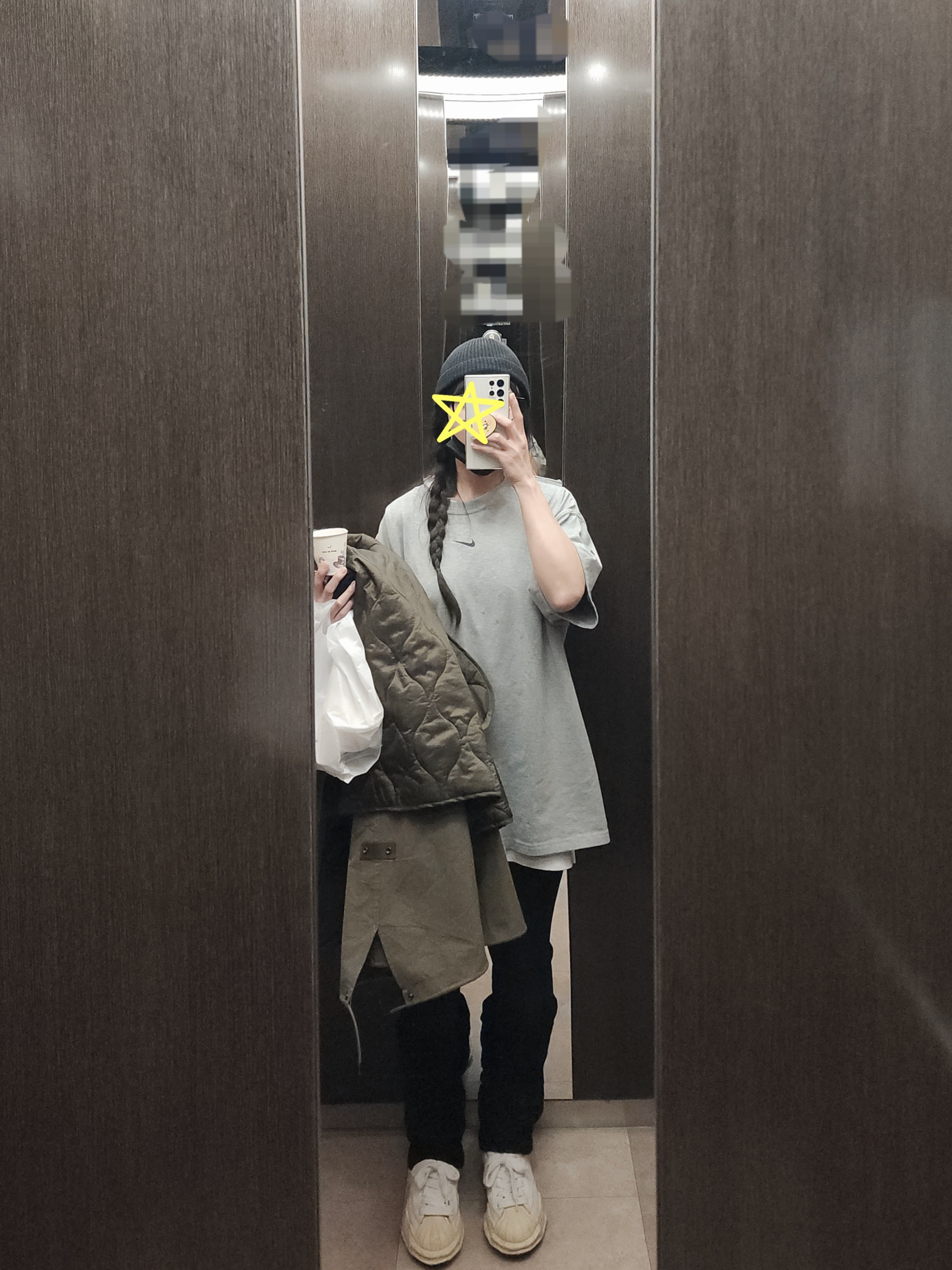 Freak's Store M-65 Mods Coat Liner Set Olive, Nike x Drake Nocta Max 90 T-Shirt Dark Heather Grey (FN7663-063) 착용 스타일
