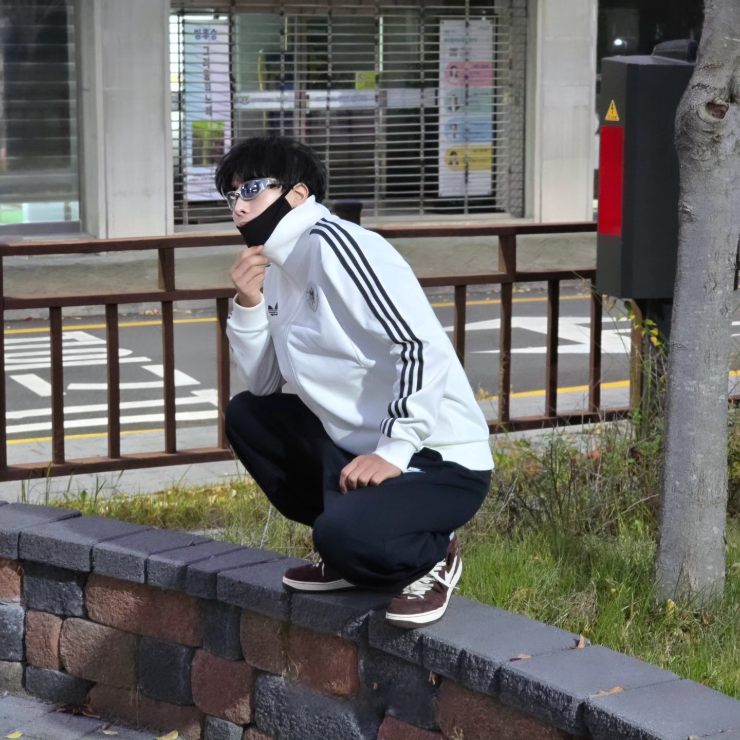 Adidas German Beckenbauer Track Top Off White - KR Sizing, Adidas German Beckenbauer Track Top Off White - US Sizing 착용 스타일 - 7