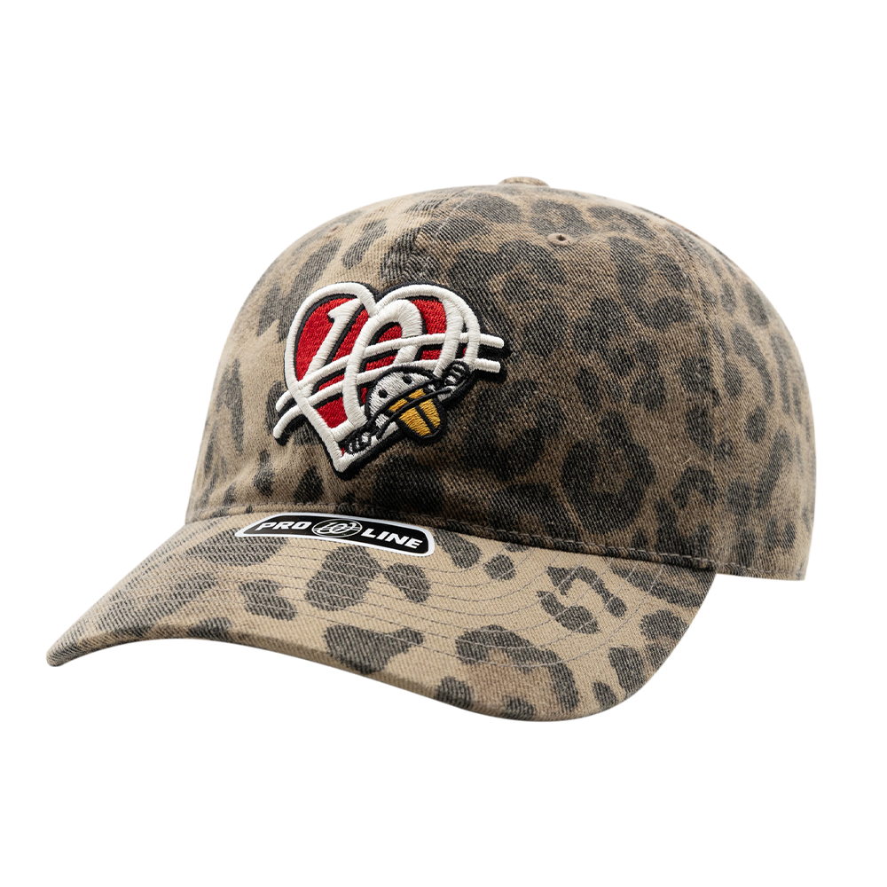 위얼드월드 레오파드 하트 로고 볼캡(Weird World Leopard Heart Logo Ball Cap)