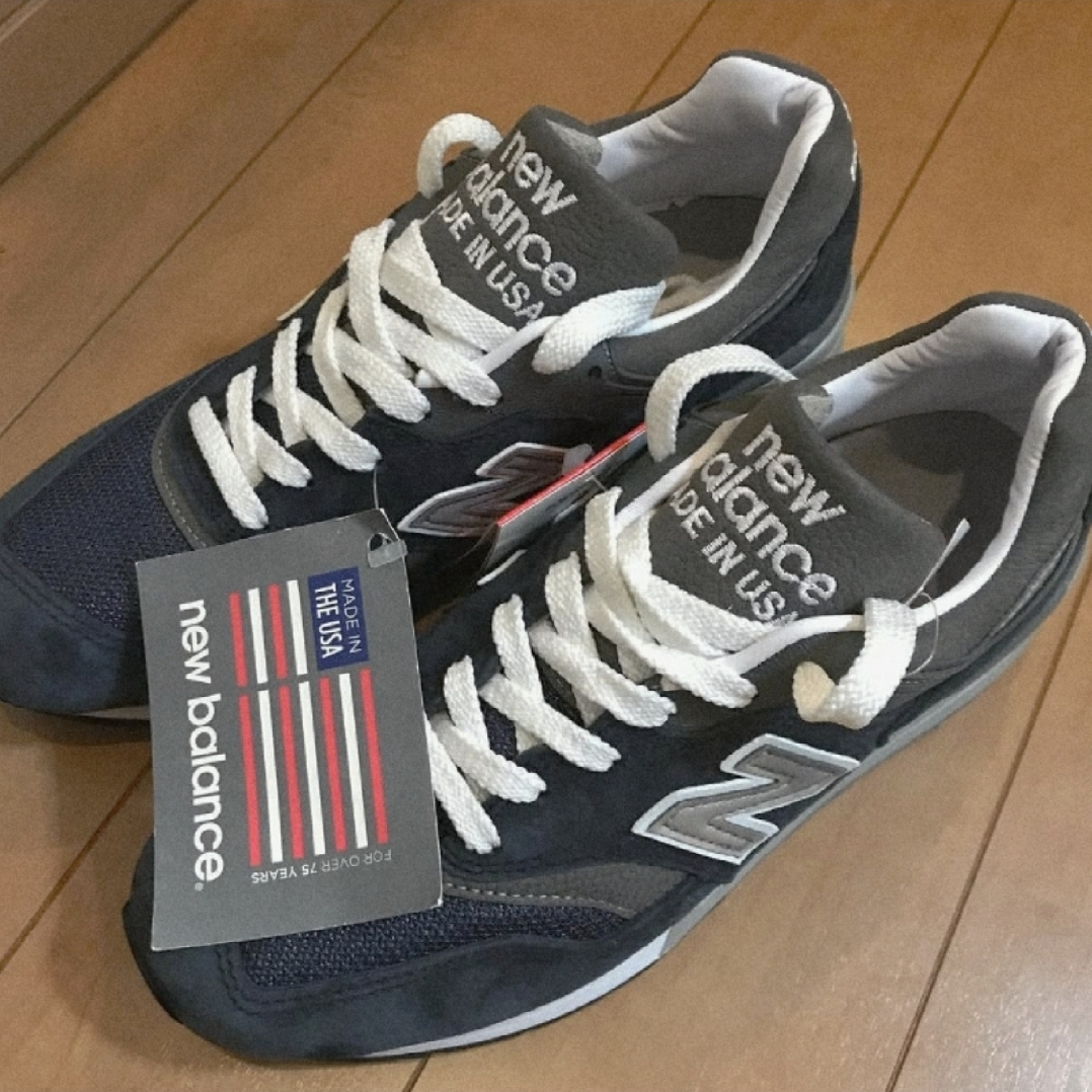New Balance 997 Made in USA Navy Grey 착용 스타일