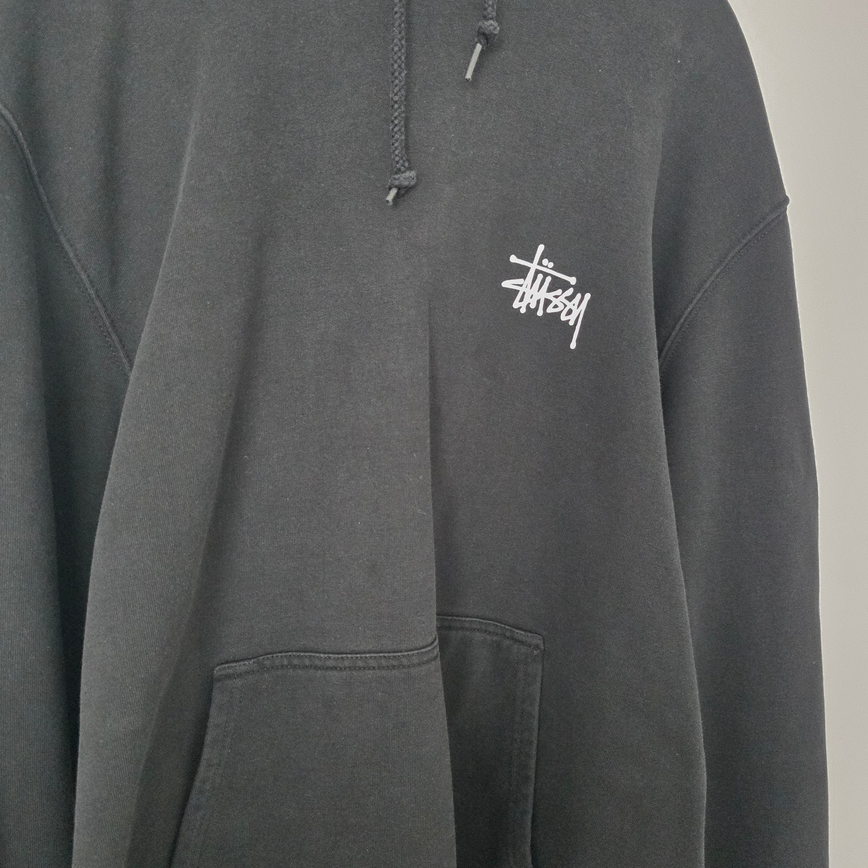 Stussy Basic Stussy Hoodie Black 착용 스타일