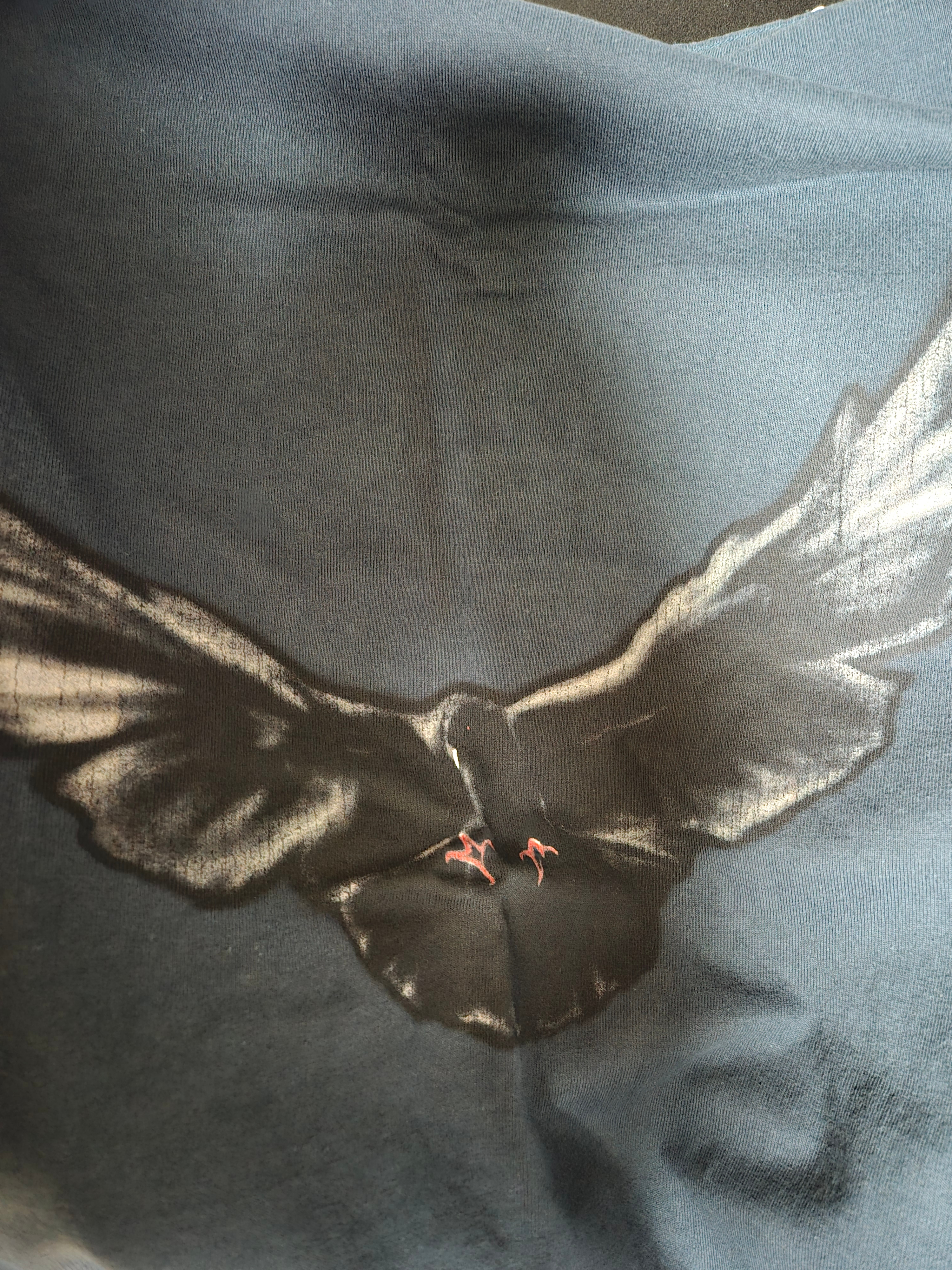 Yeezy Gap Engineered By Balenciaga Dove Long Sleeve T-Shirt Dark Blue 착용 스타일