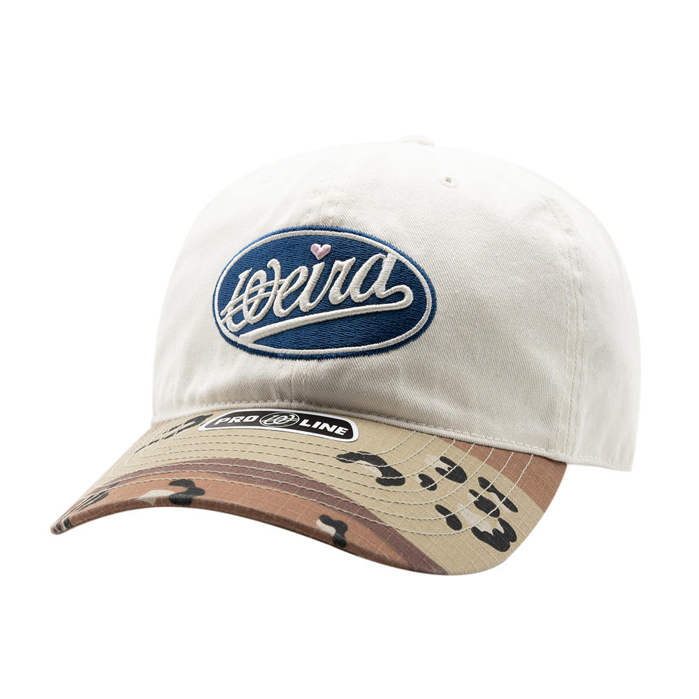 P00000JO Weird World Circle Logo Wappen Desert Camo Ball Cap