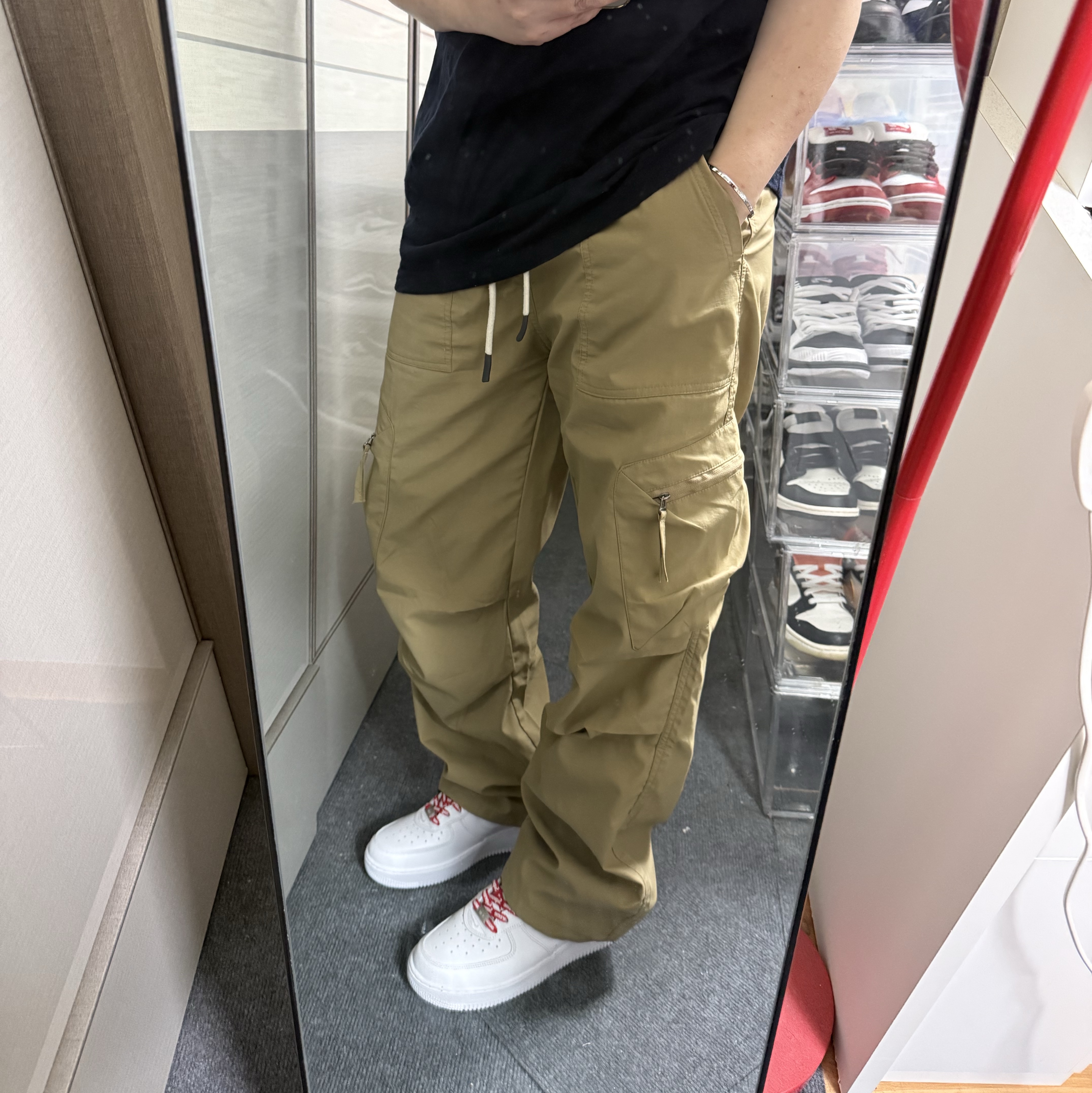 Nike x Supreme Air Force 1 Low White 착용 스타일 - 6