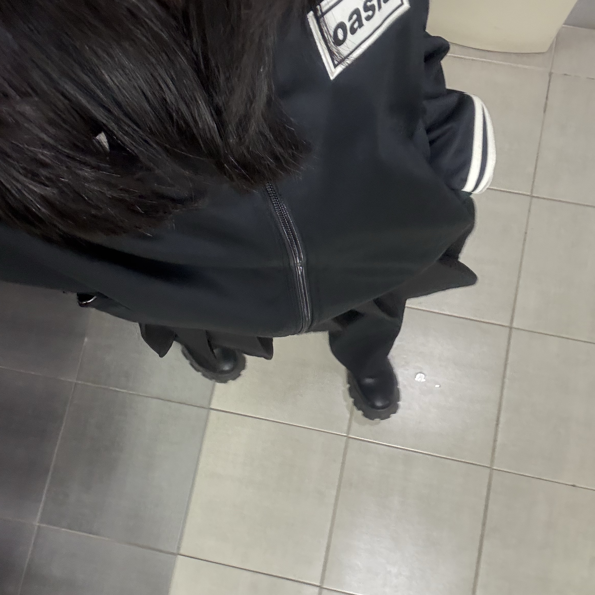 Adidas x Oasis Tour Firebird Track Top Black - KR Sizing 착용 스타일