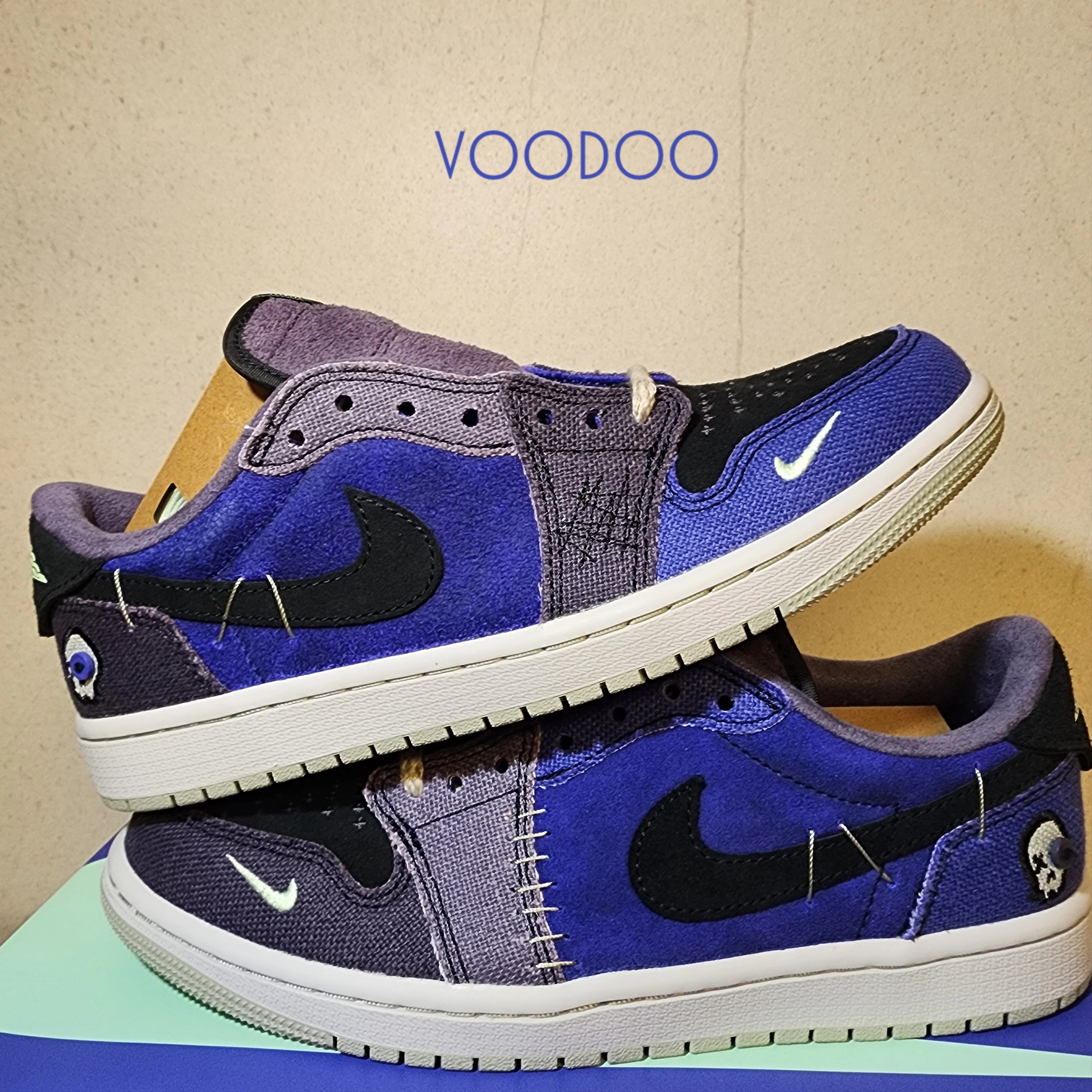 Jordan 1 x Zion Williamson Retro Low OG Regency Purple and Dark Raisin 착용 스타일
