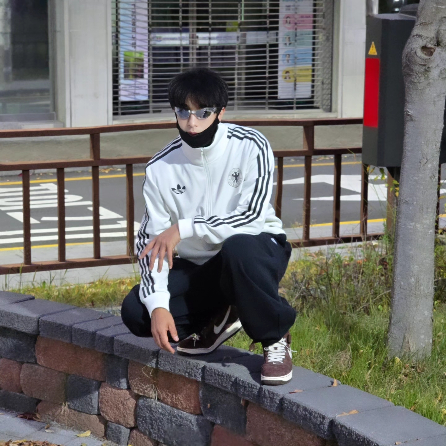 Adidas German Beckenbauer Track Top Off White - KR Sizing, Adidas German Beckenbauer Track Top Off White - US Sizing 착용 스타일 - 4