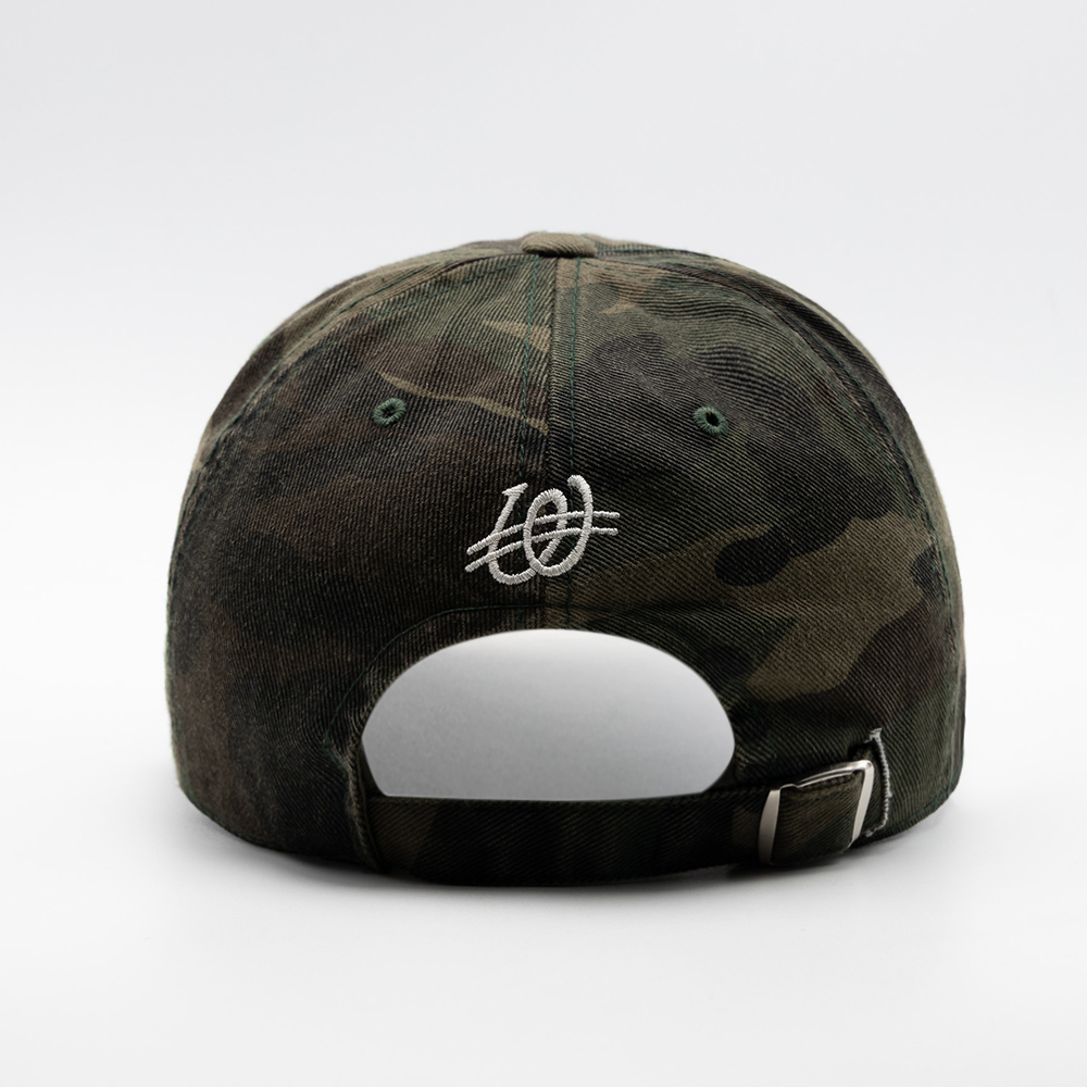 위얼드월드 워시드 카모 웨이브로고 볼캡(Weird World Washed Camo Wave Logo Ball Cap) - 4