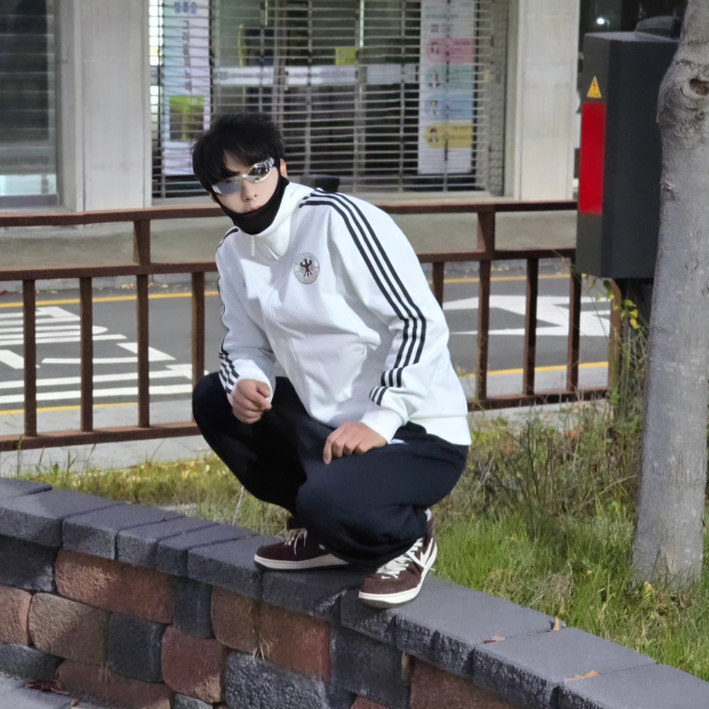Adidas German Beckenbauer Track Top Off White - KR Sizing, Adidas German Beckenbauer Track Top Off White - US Sizing 착용 스타일 - 2