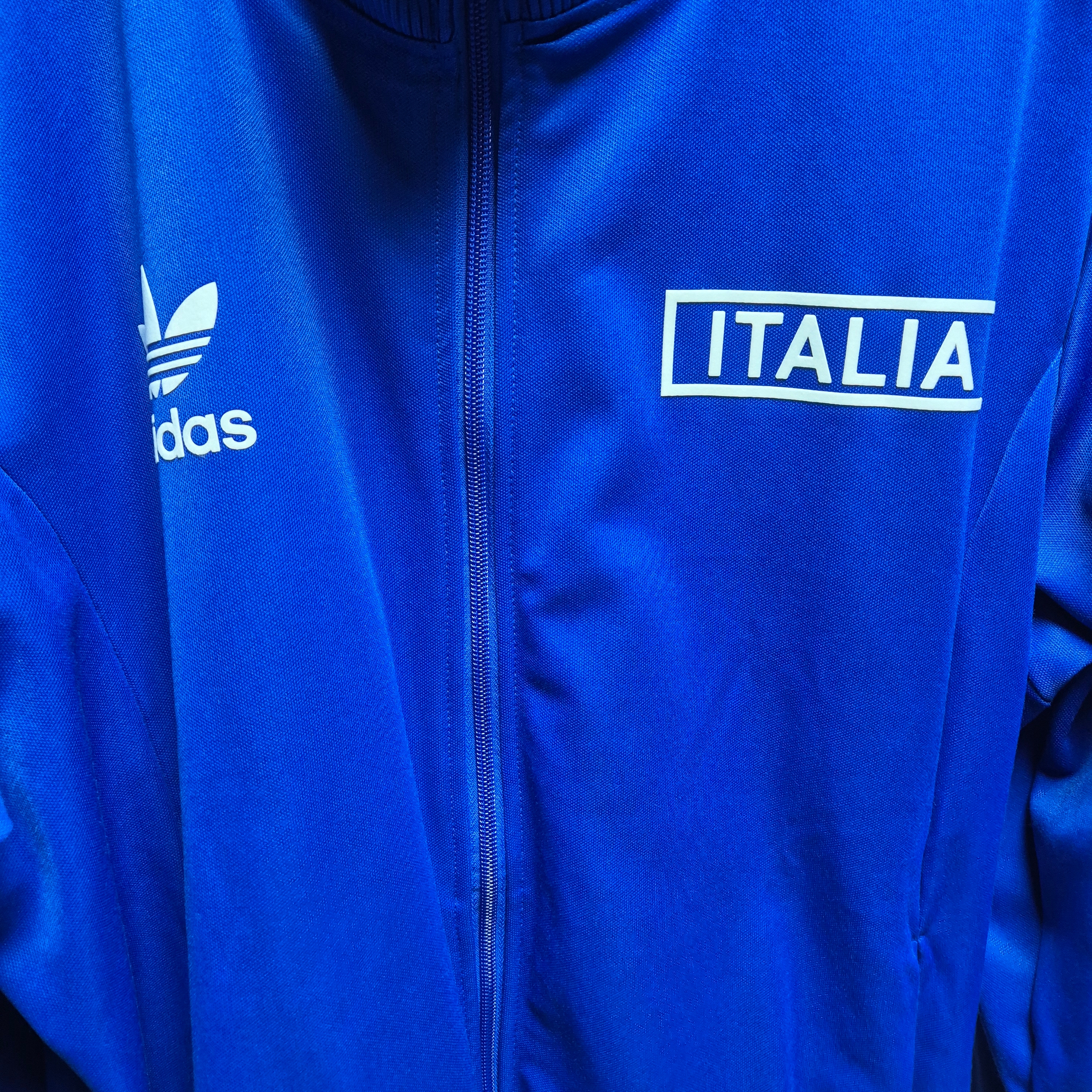 Adidas Italy Beckenbauer Track Top Royal Blue - KR Sizing 착용 스타일