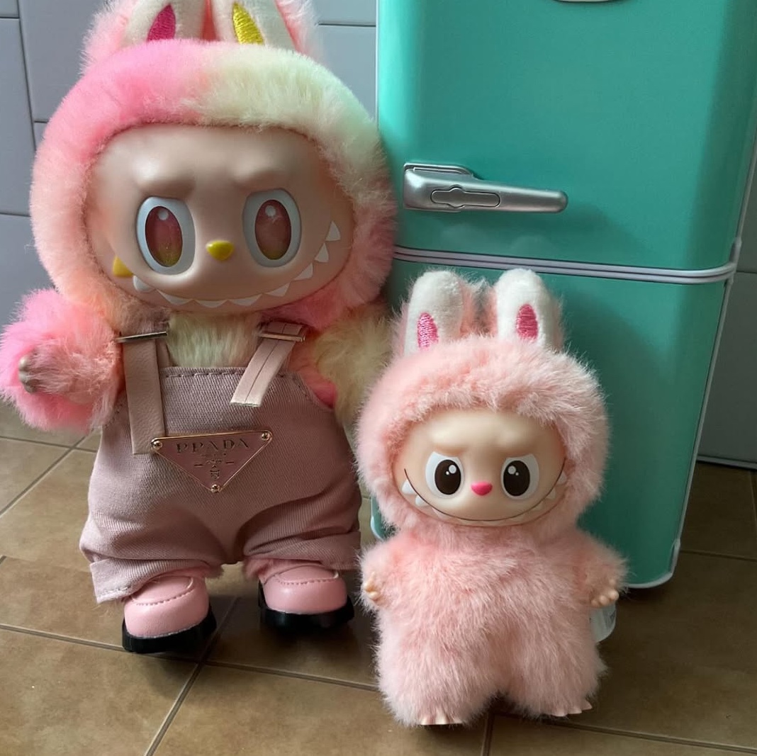 Pop Mart Labubu The Monsters Pin For Love Series Vinyl Plush Pendant (N-Z) U (Opened Case) 착용 스타일