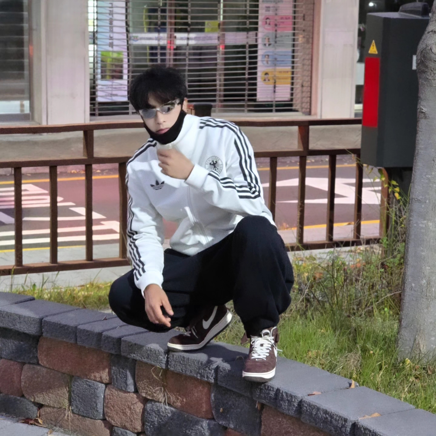 Adidas German Beckenbauer Track Top Off White - KR Sizing, Adidas German Beckenbauer Track Top Off White - US Sizing 착용 스타일 - 8
