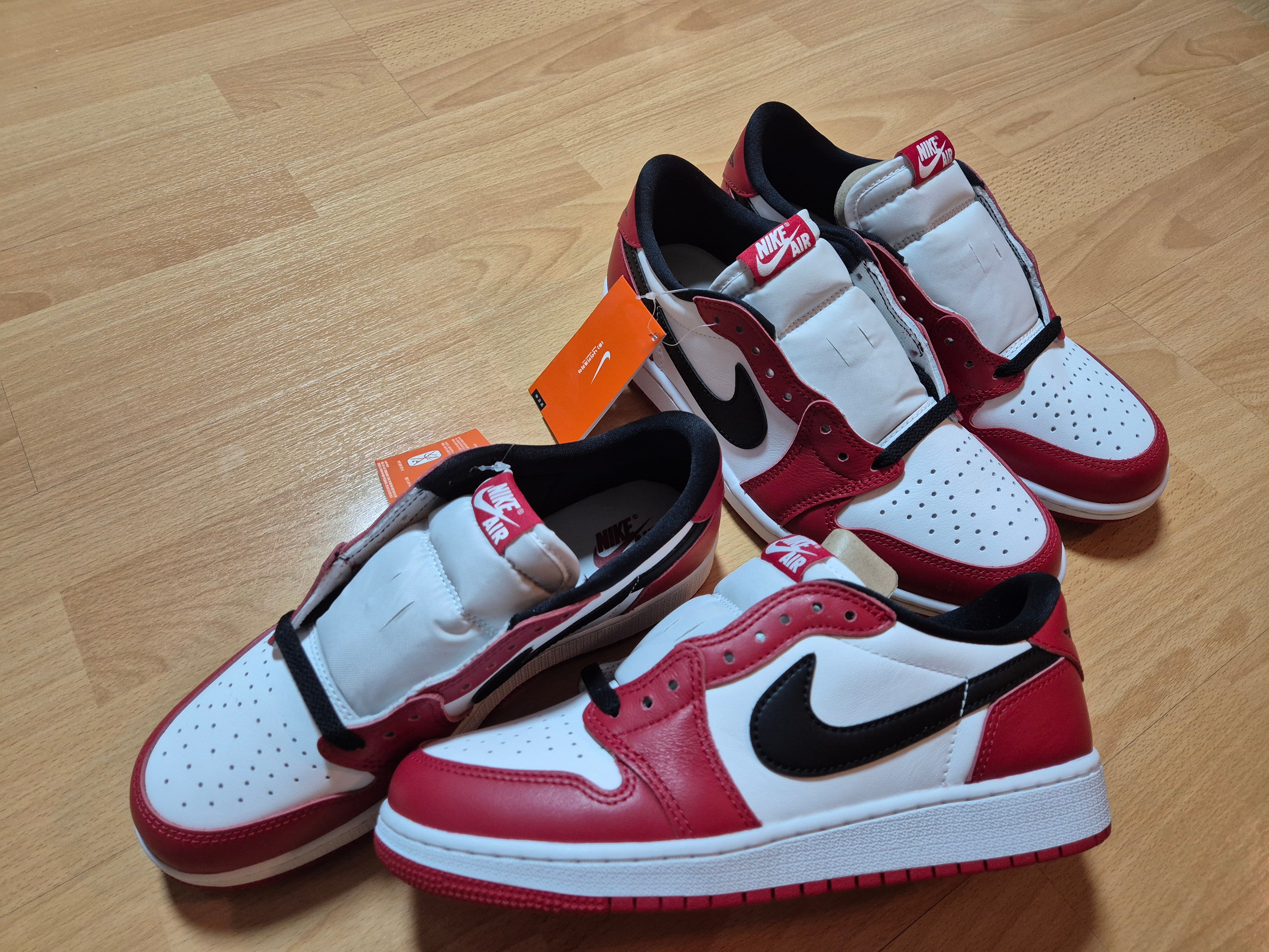 Jordan 1 Retro Low OG Chicago 착용 스타일 - 1