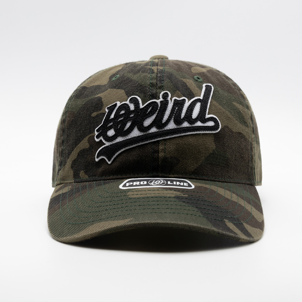 위얼드월드 워시드 카모 웨이브로고 볼캡(Weird World Washed Camo Wave Logo Ball Cap) - 2