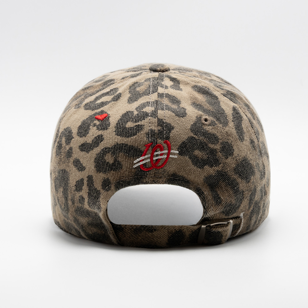 위얼드월드 레오파드 하트 로고 볼캡(Weird World Leopard Heart Logo Ball Cap) - 4