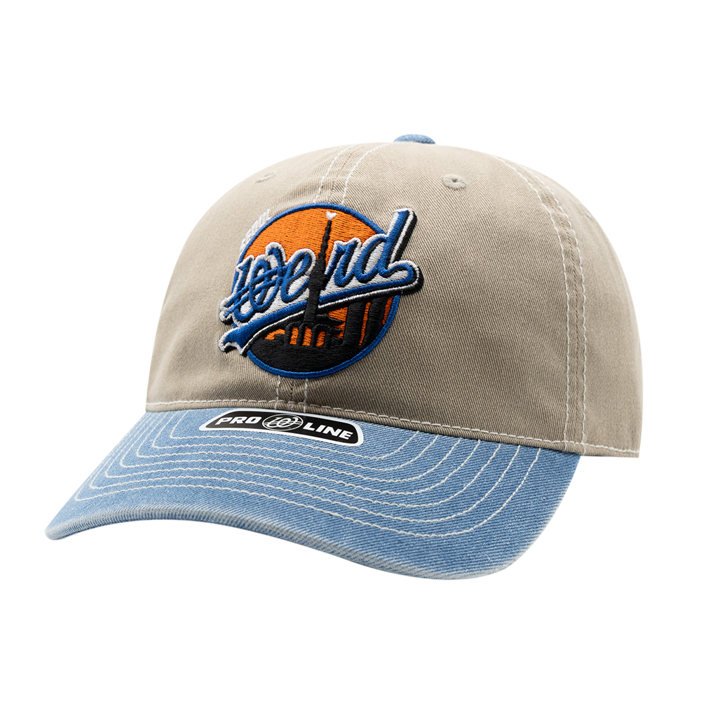 위얼드월드 써클 타워 피그먼트 배색 볼캡(Weird World Circle Tower Pigment Ball Cap)