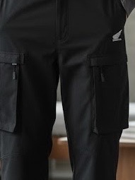 Honda Hot-Tech Cargo Pants Black 착용 스타일