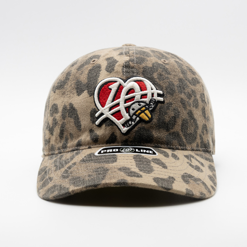 위얼드월드 레오파드 하트 로고 볼캡(Weird World Leopard Heart Logo Ball Cap) - 2