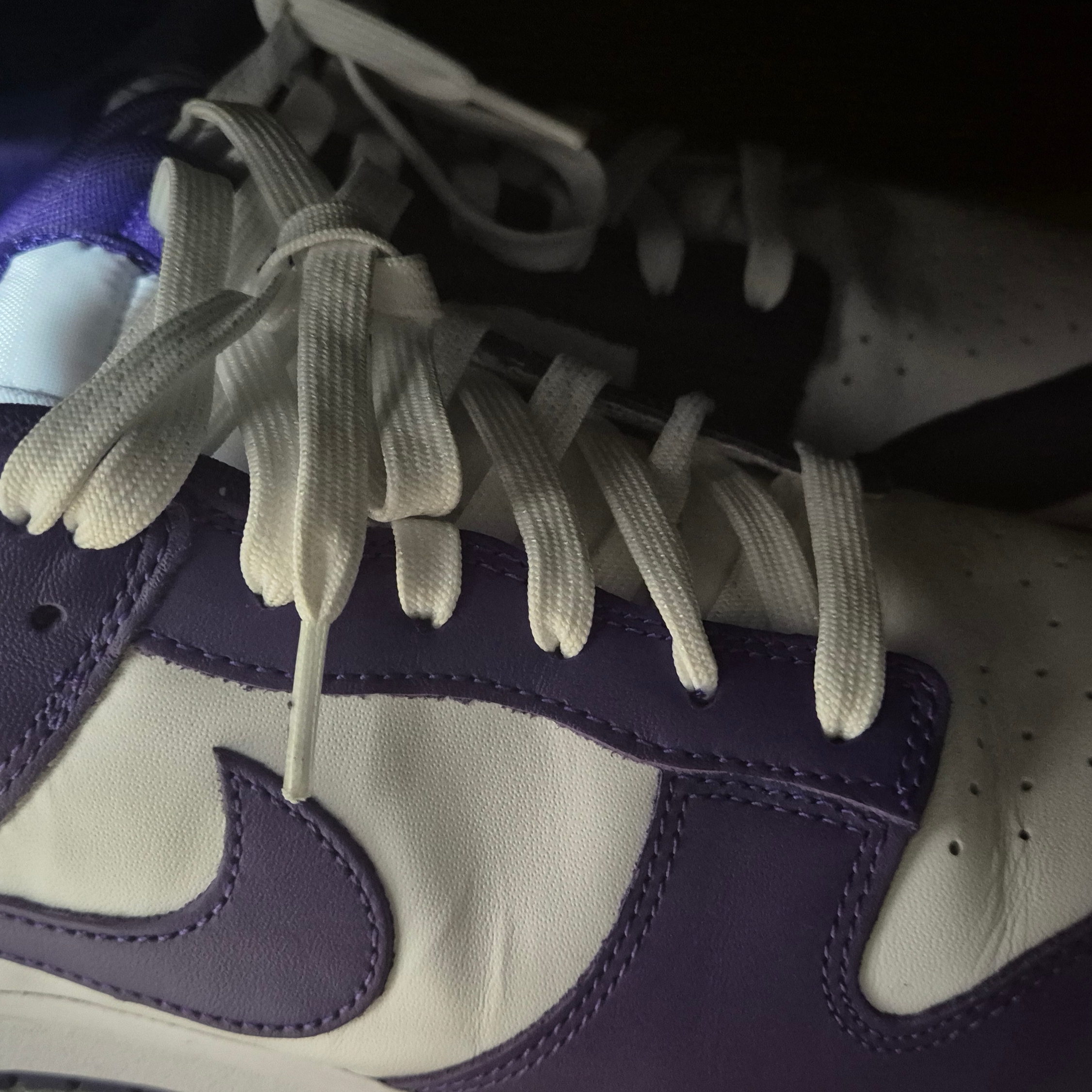 Nike Dunk Low Retro Championship Court Purple 착용 스타일