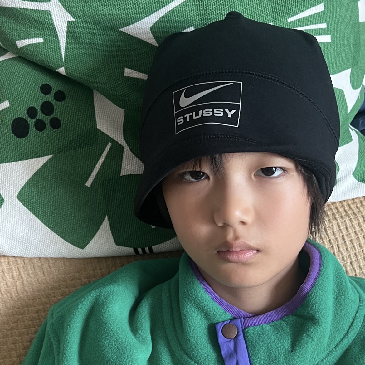 Nike x Stussy Skull Cap Black 착용 스타일