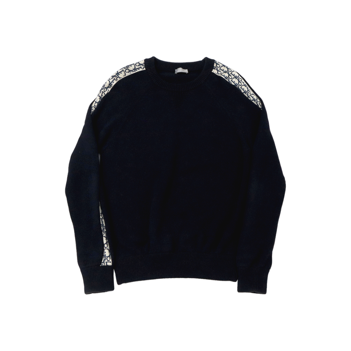 ITD4Q8KGCNK7 Dior Navy Oblique Insert Knit A-C40780