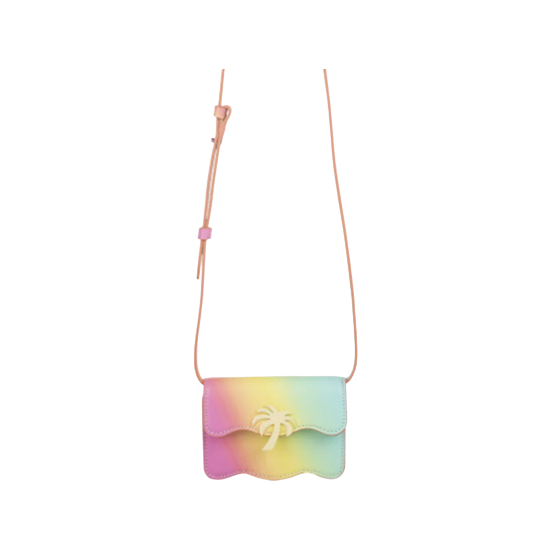 P9G2WMF53 Palm Angels Rainbow Palm Beach Bag Micro Multi Color