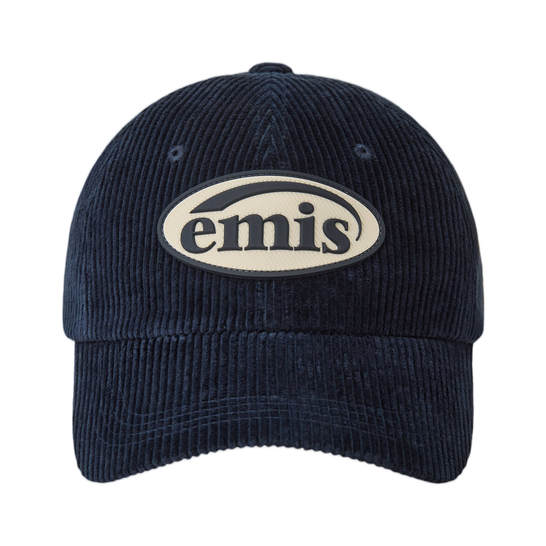 이미스 러버 패치 코듀로이 볼 캡 네이비(Emis Rubber Patch Corduroy Ball Cap Navy) - 1