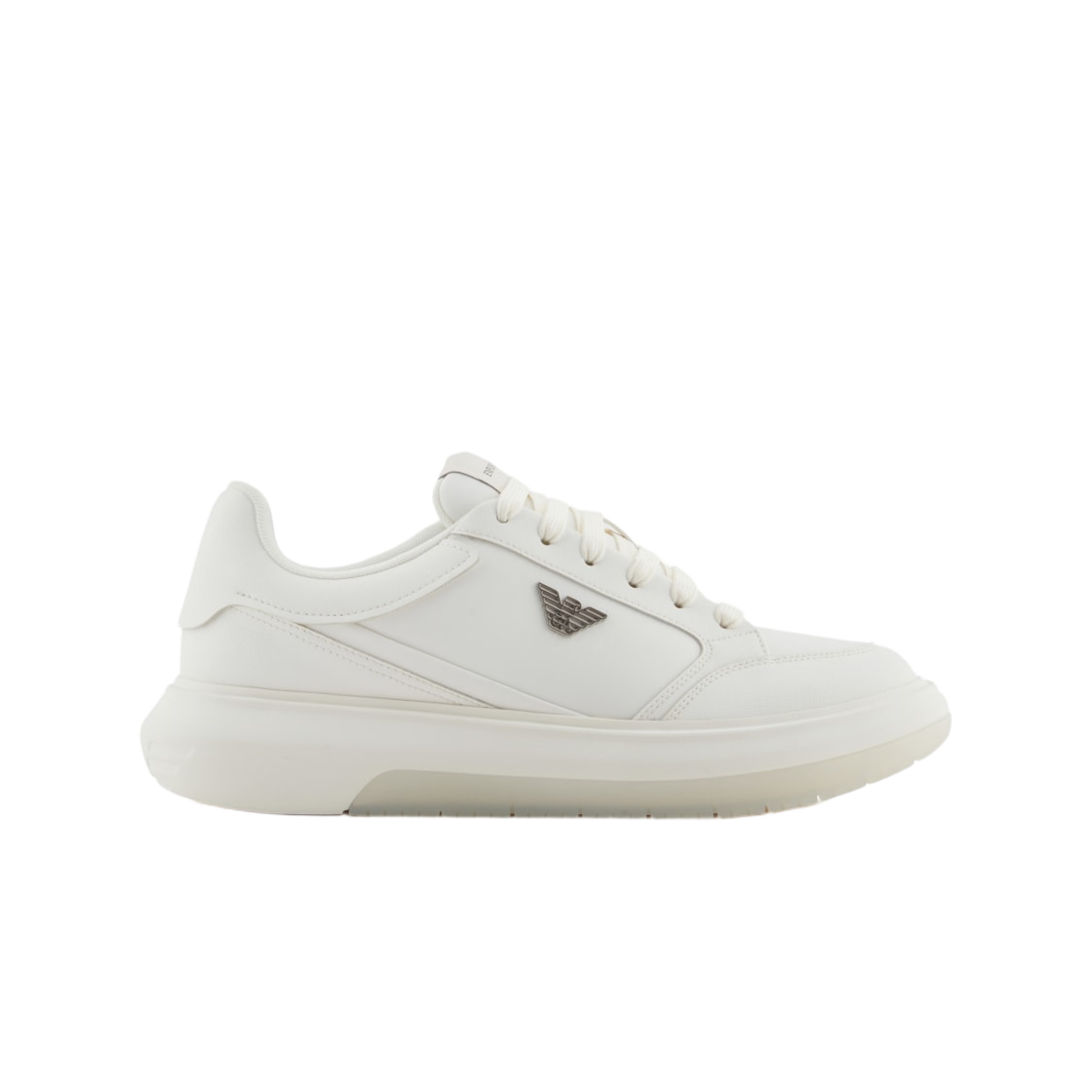 X4X633XR325M801 Emporio Armani Regenerated Saffiano Sneakers White