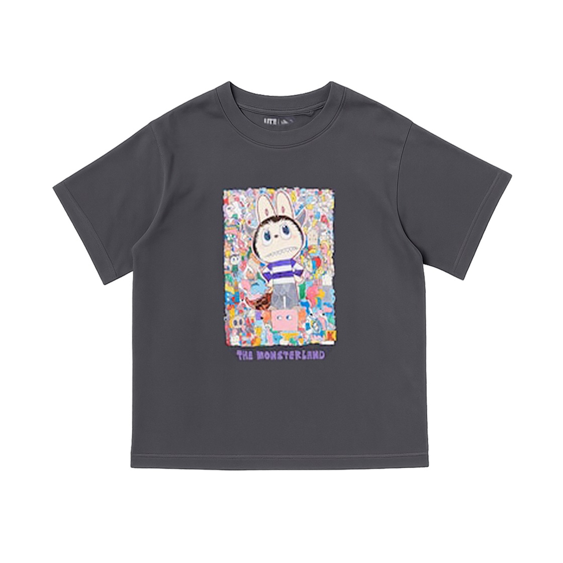 (Kids) 유니클로 x 팝마트 UT 그래픽 티셔츠 I 다크 그레이 - KR((Kids) Uniqlo x Pop Mart UT Graphic T-Shirt I Dark Gray - KR) - 1