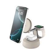 Belkin 3-in-1 Qi2 25W Magnetic Wireless Charger WIZ040kr Sand