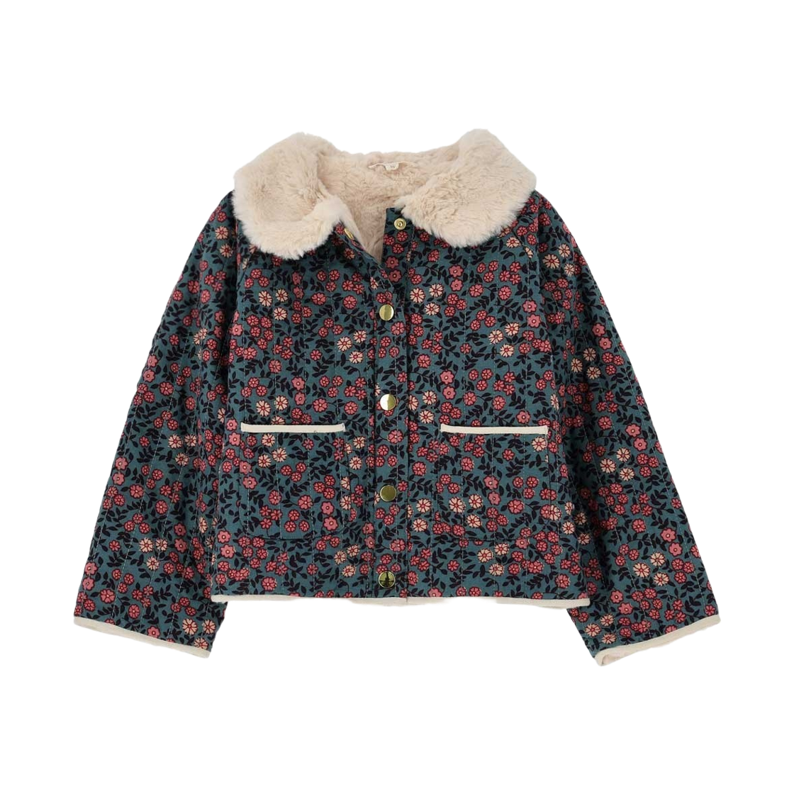 (키즈) 루이스 미샤 쟈스미나 자켓 스톤 블루 스타가든((Kids) Louise Misha Jasmina Jacket Stone Blue Stargarden)