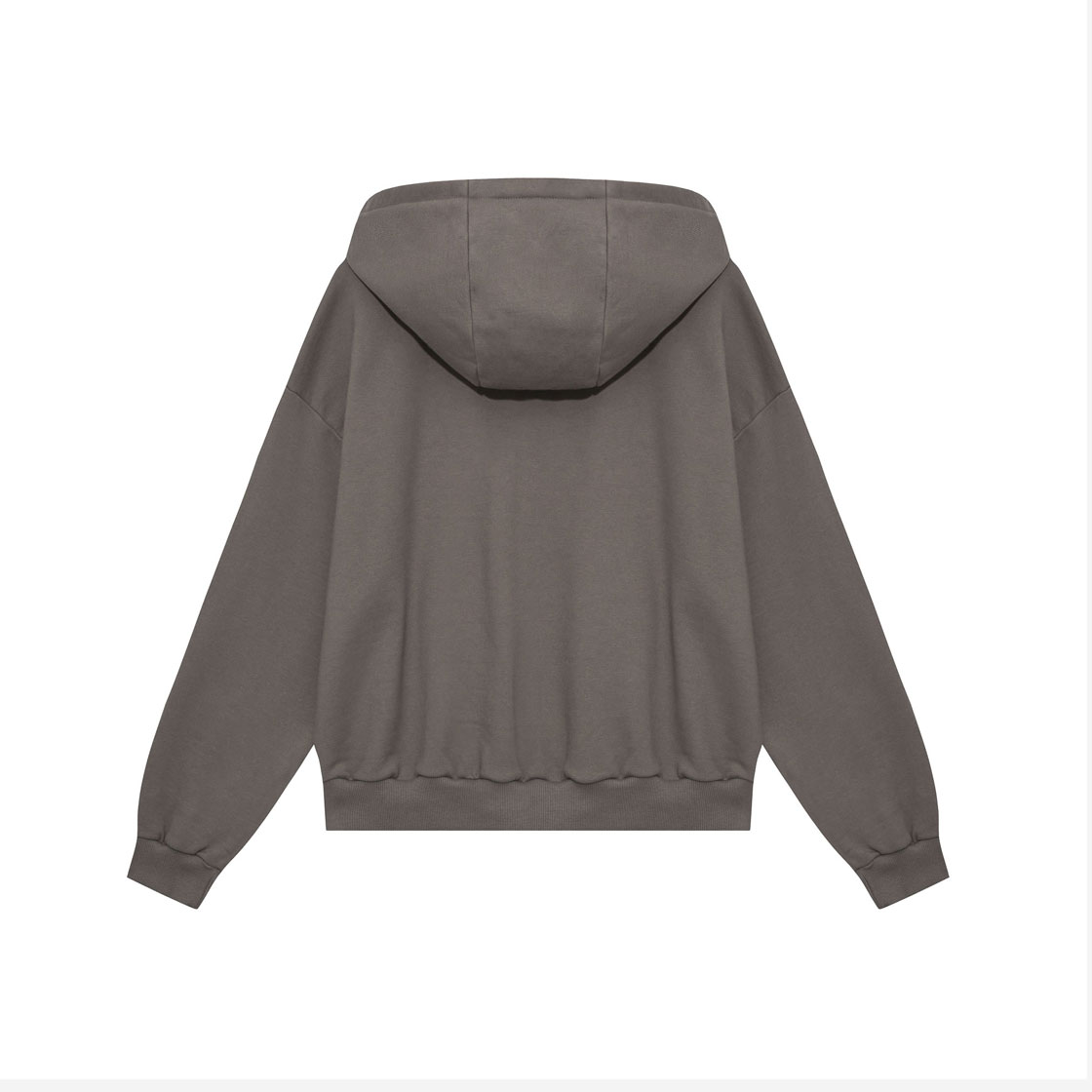 퓨레 보니 테일 집업 후디 브라운(Puree Bony-tail zip-up hoodie Brown) - 2