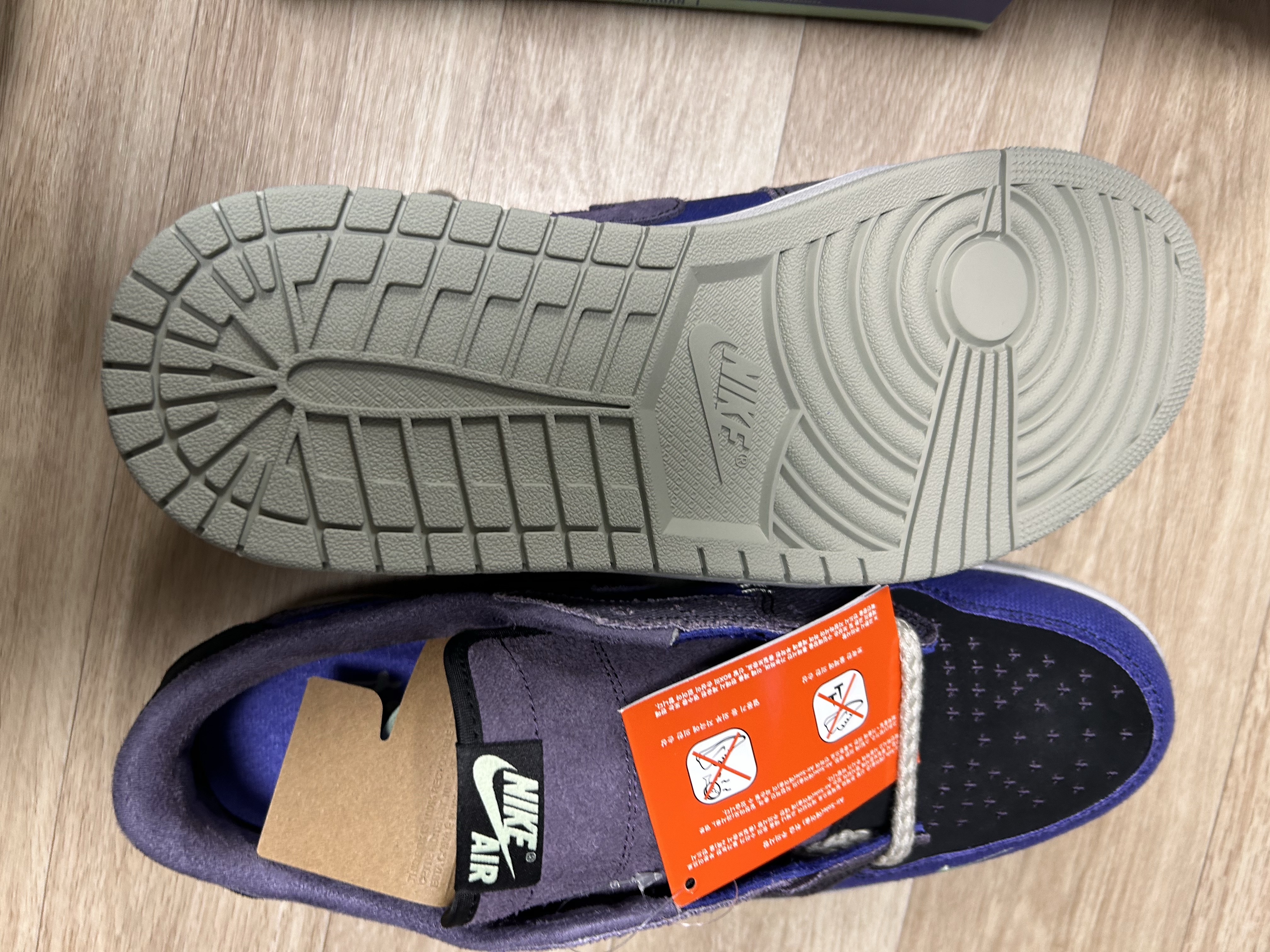 Jordan 1 x Zion Williamson Retro Low OG Regency Purple and Dark Raisin 착용 스타일