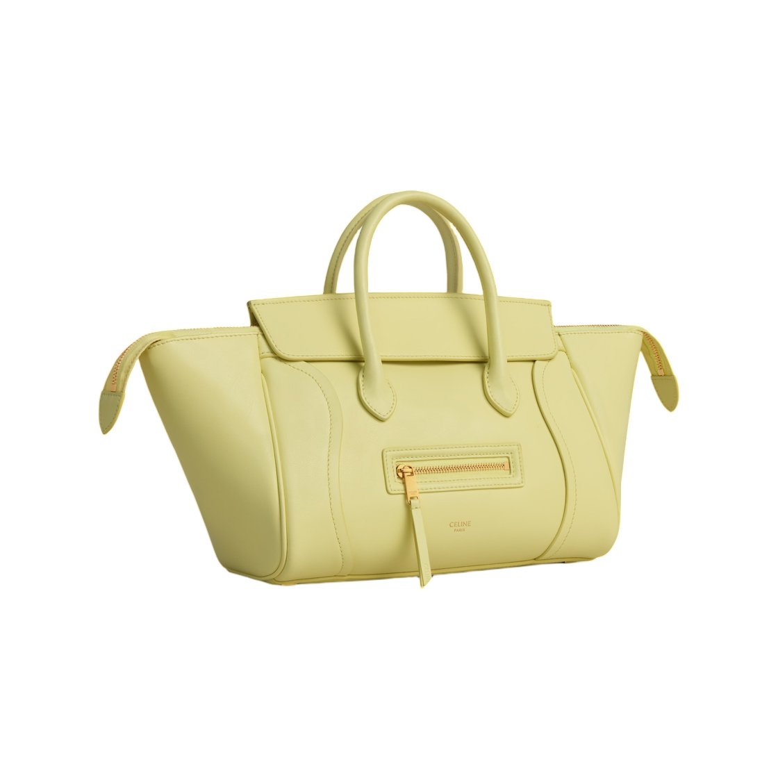 셀린느 스몰 뉴 러기지 서플 샤이니 램스킨 시트러스(Celine Small New Luggage in Supple Shiny Lambskin Citrus) - 2