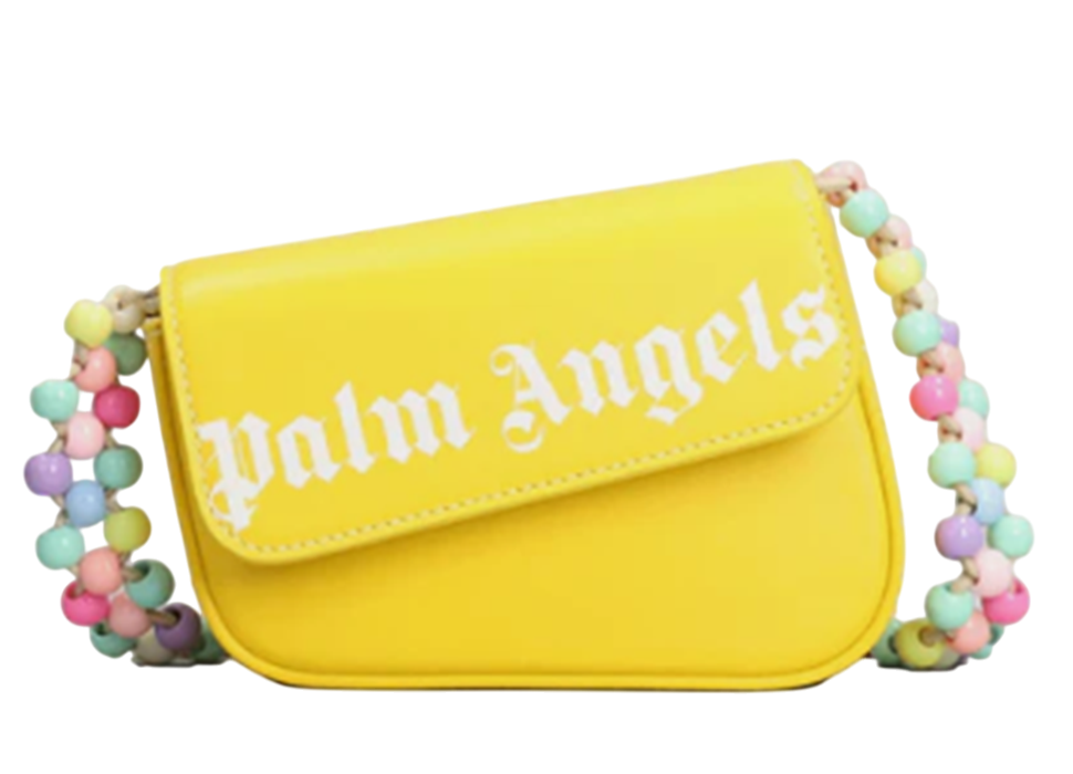 P9G2WME56 Palm Angels Beads Strap Crash Bag PM Yellow