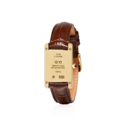 NUMBERING #1901 A13 Watch Bracelet Brown/Gold