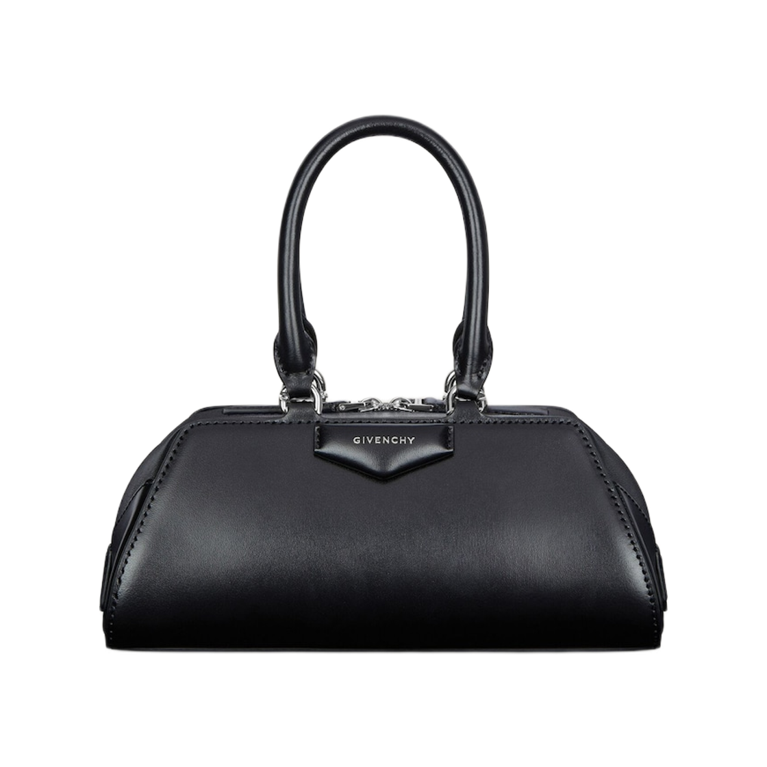 BB5146B2B2-001 Givenchy Antigona Box Leather Mini East-West Bag Black