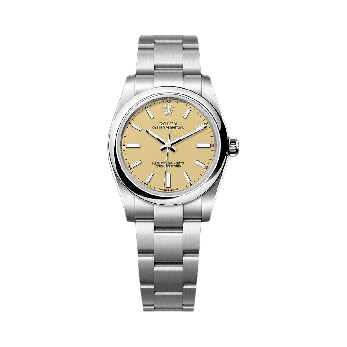 롤렉스 오이스터 퍼페추얼 34mm 124200 베이지 오이스터(Rolex Oyster Perpetual 34mm 124200 Beige Oyster)