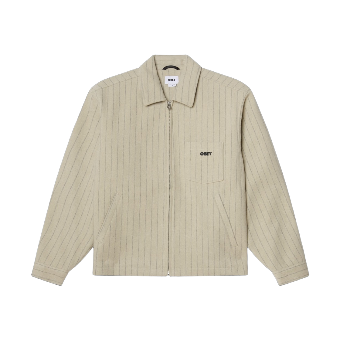 오베이 버논 집 자켓 애비 스톤 멀티(Obey Vernon Zip Jacket Abbey Stone Multi)