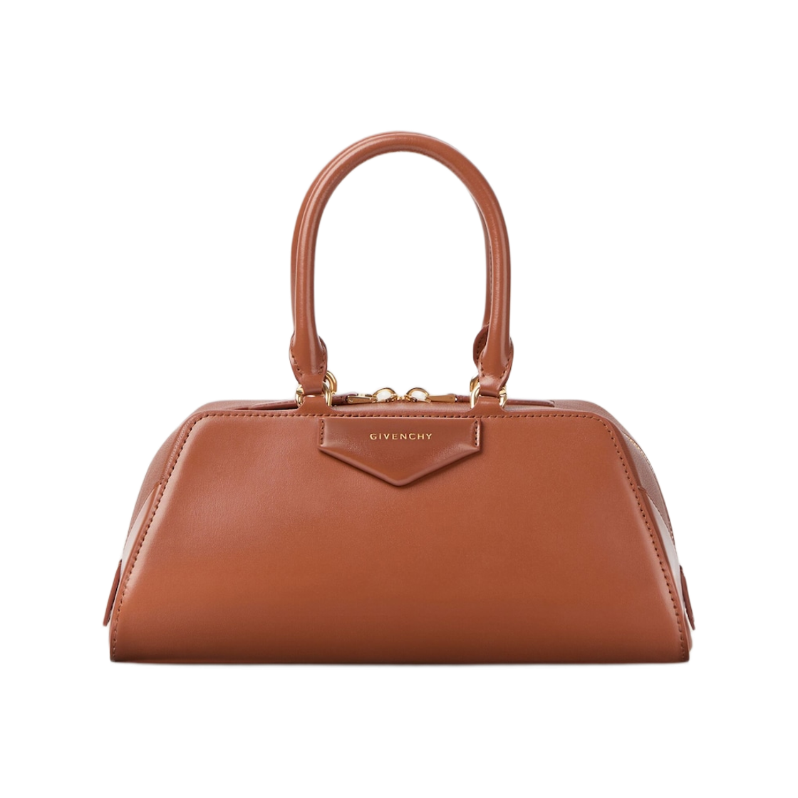 지방시 안티고나 박스 레더 스몰 이스트 웨스트 백 카라멜 브라운(Givenchy Antigona Box Leather Small East-West Bag Caramel Brown)