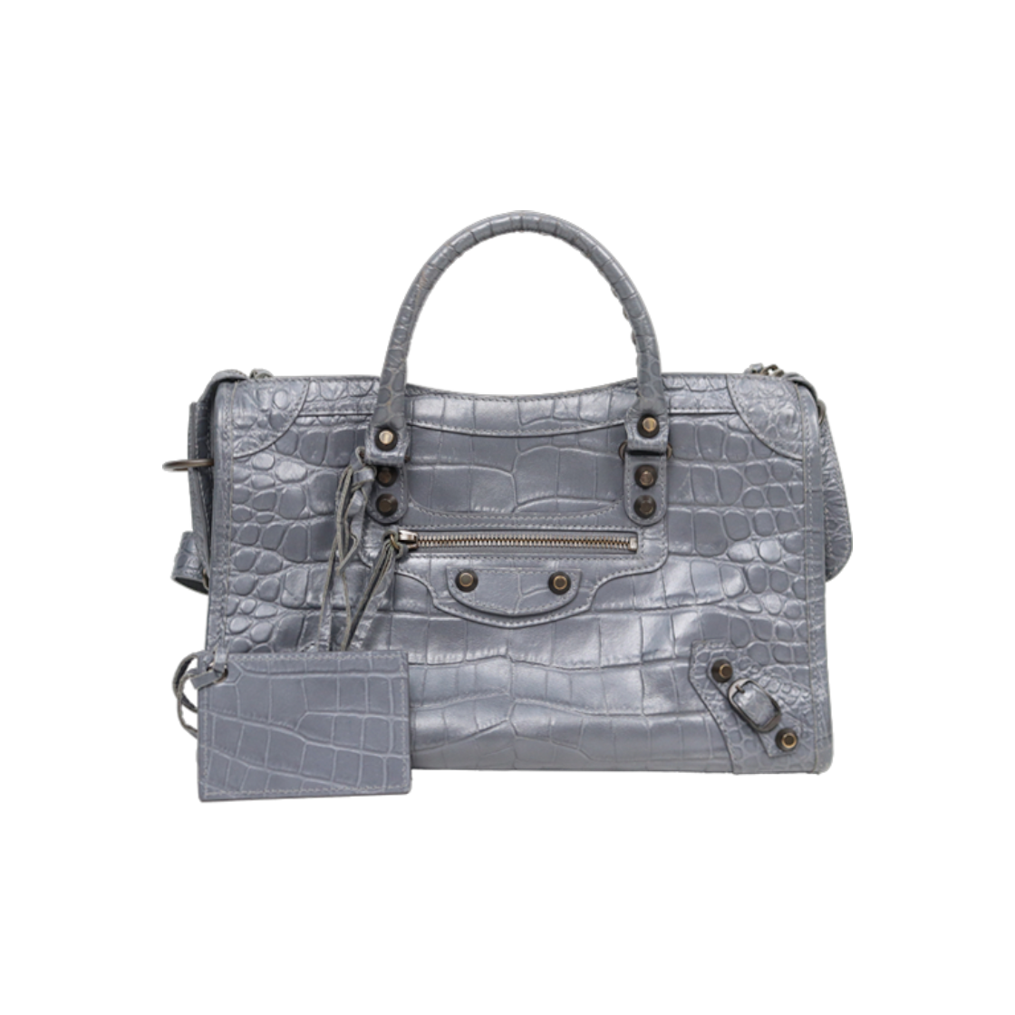 IT82VJIGR538 Balenciaga Gray Motor Bag A-A41069
