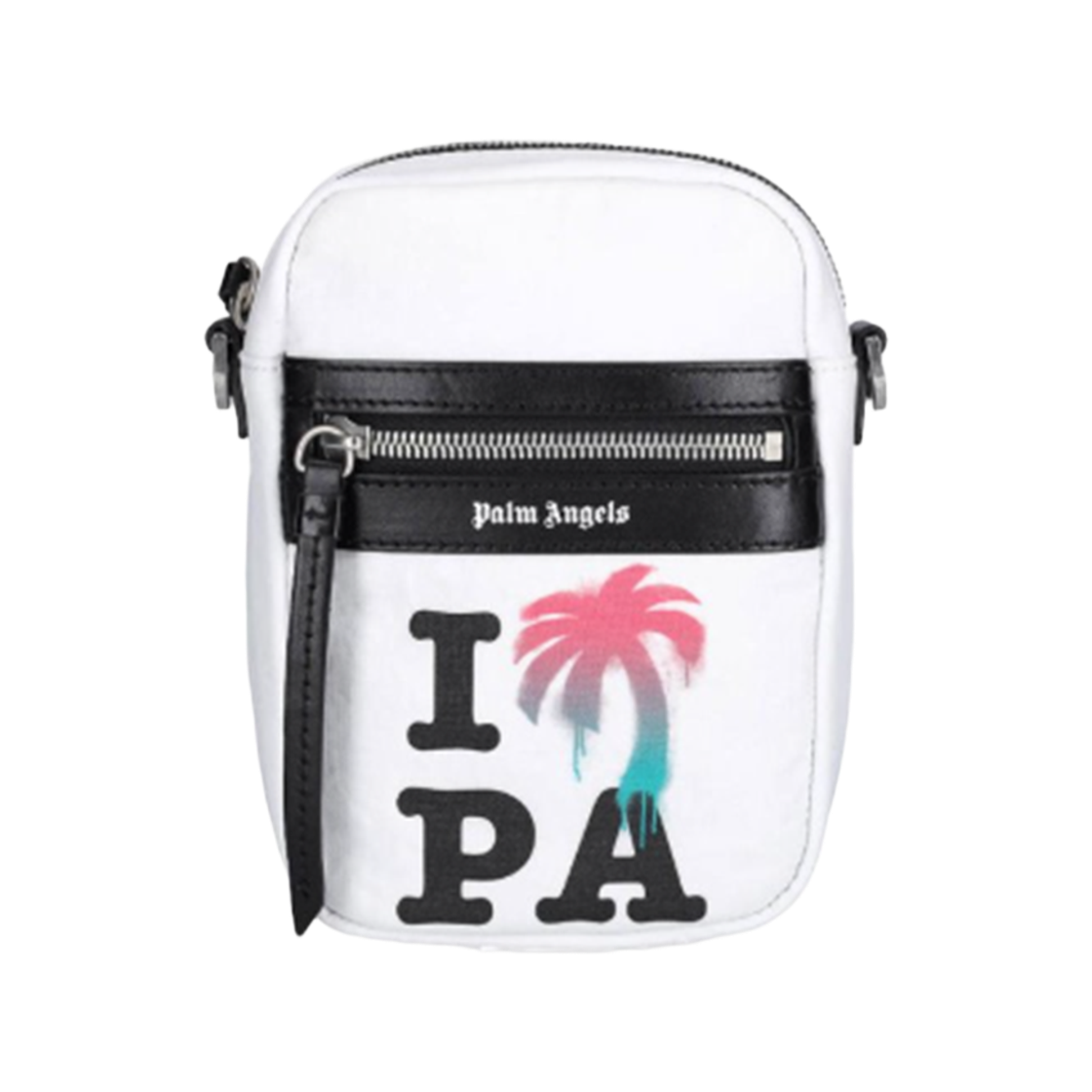 P9G2MMC90 Palm Angels I Love PA Crossbody Off White