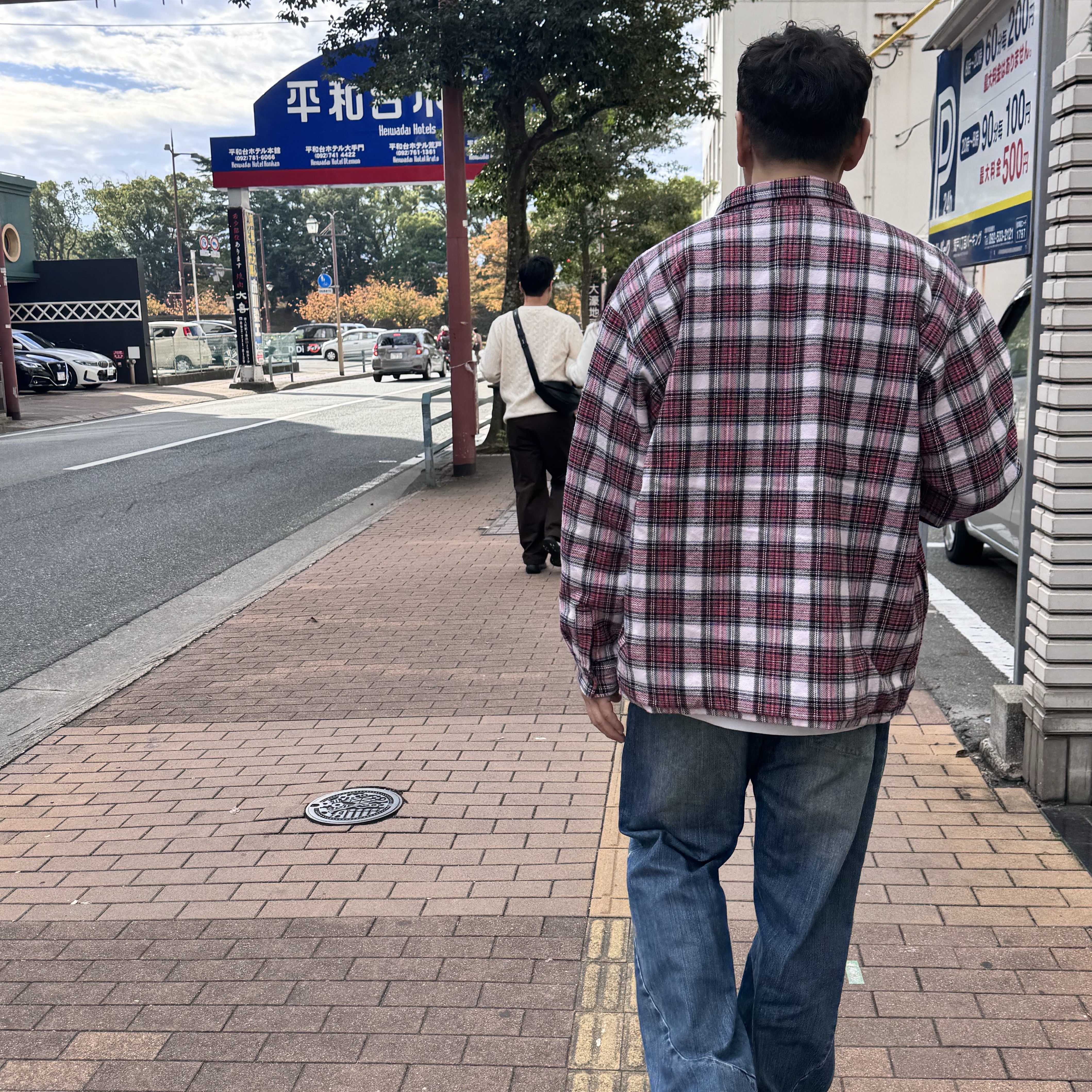 Supreme Thermal Lined Zip Up Flannel Shirt Pink - 25FW 착용 스타일 - 2