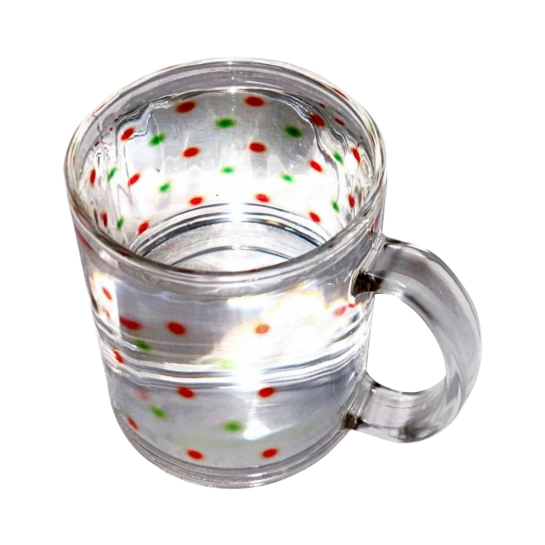 ylwmug2433939 [3% 포인트 적립] you like what  Red&Green Dot Glass Mug (Gloss)